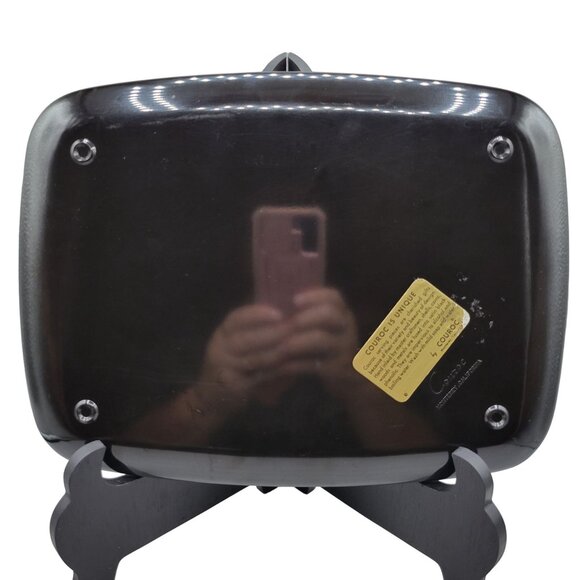 Couroc Puffy Owls on Branch Rectangular Tray Hand Inlaid Wood Spikey Birds - Picture 5 of 7